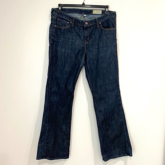 GAP Denim - Gap Flare Women's 14 Jeans Dark Wash Boho Retro Pockets Denim Stretch